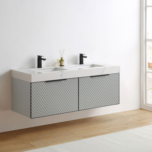 Baylor Floating Double Bathroom Vanity (48"–72")
