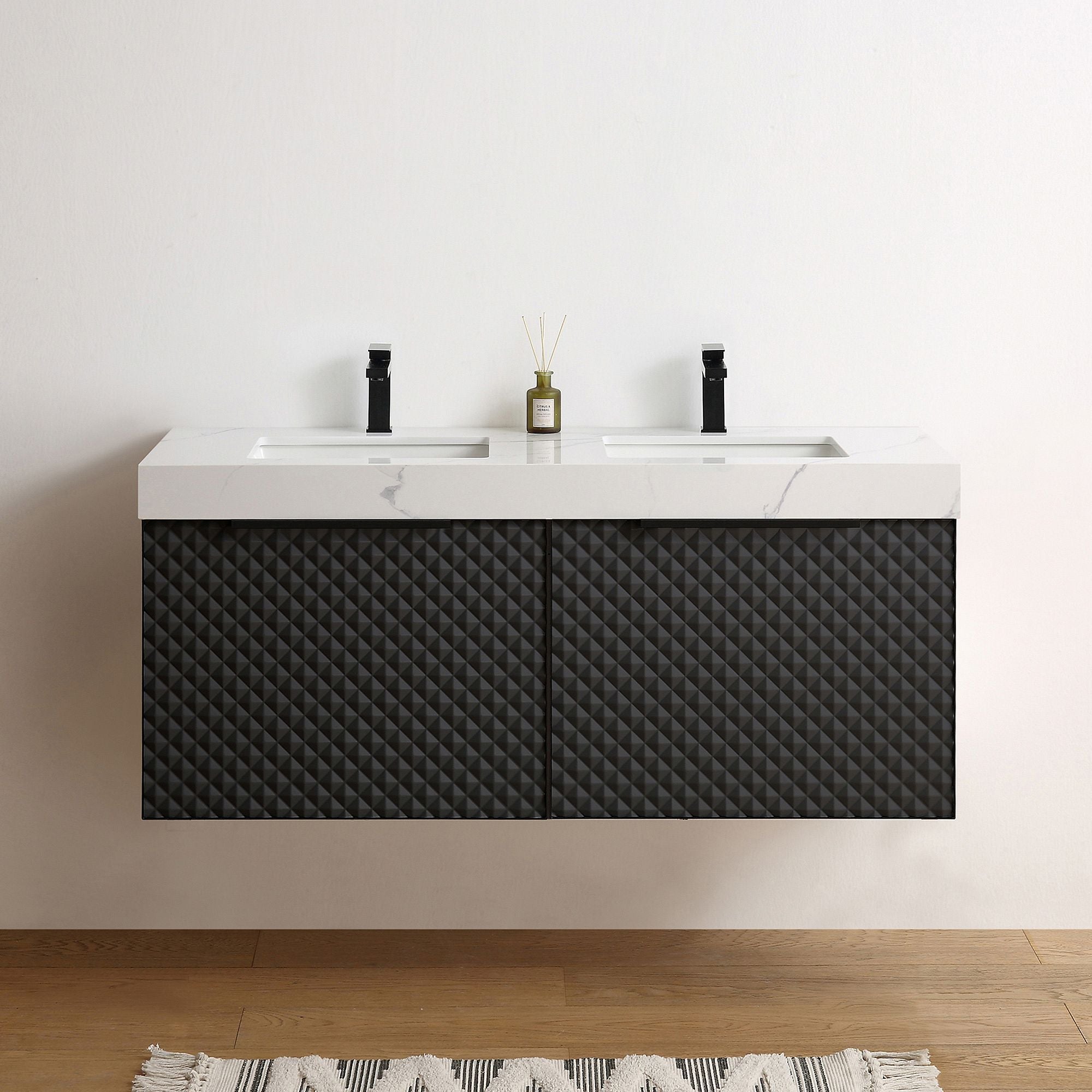 Baylor Floating Double Bathroom Vanity (48"–72")