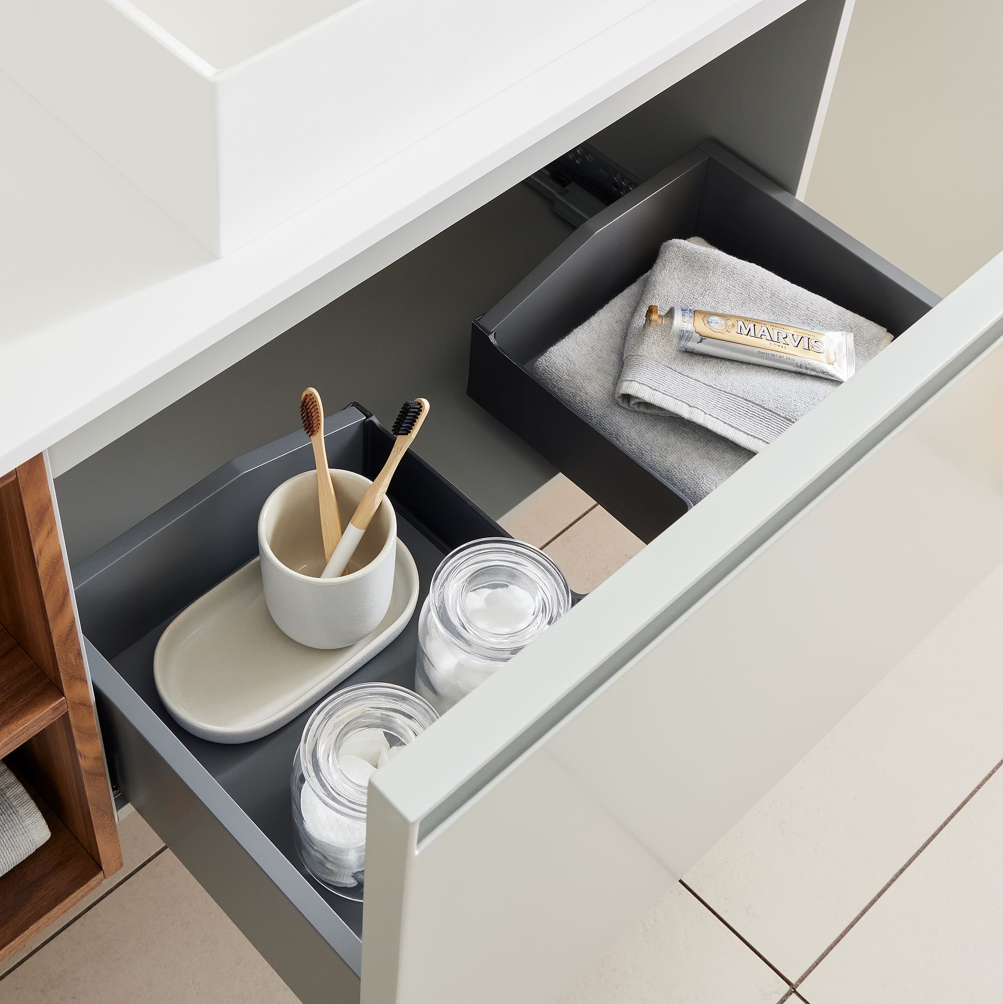 Baylor Floating Open Storage Double Bathroom Vanity (72")